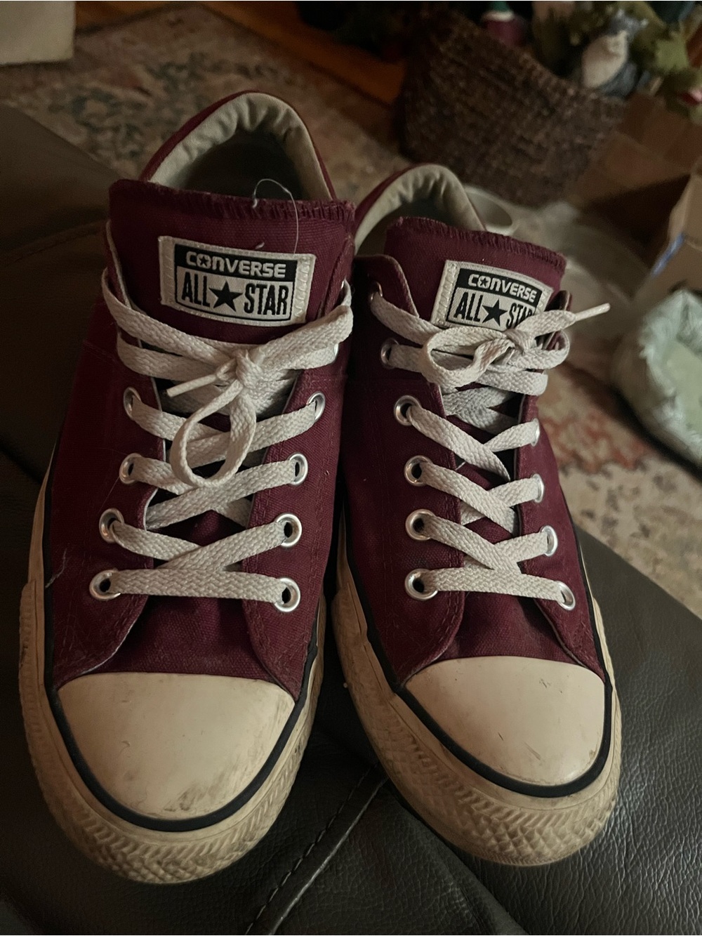 Converse All Star Low Top Sneakers - Burgundy
